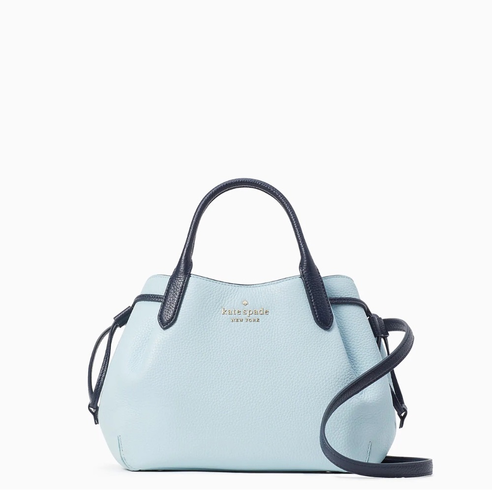 ♠️Kate Spade Dumpling Colorblock Small Satchel Crossbody Bag, Frosty Sky Blue